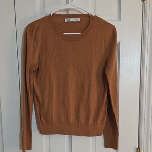 Zara Tan Knit Long Sleeve